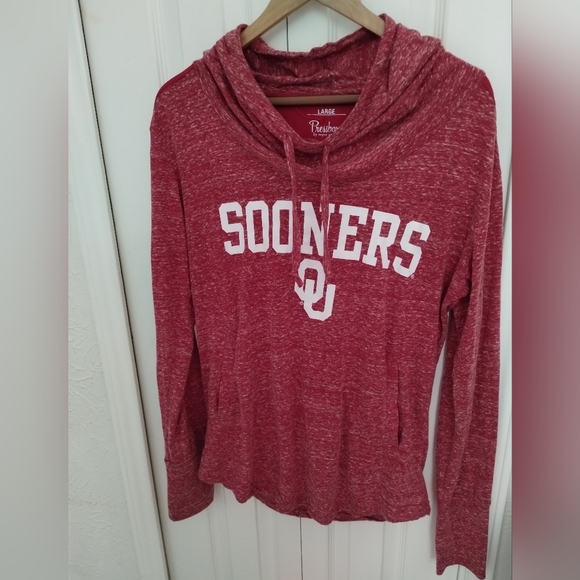 Oklahoma Sooners Marled Lightweight Hoodie - Picture 7 of 14